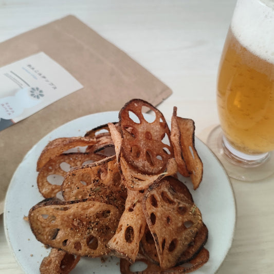 無添加国産れんこんチップス ×ミックススパイス